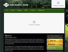 Tablet Screenshot of agrholidayhomes.com